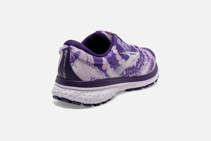 Brooks Ghost 13 Road Running Shoes - Womens - Purple/Silver/Black - OL0863429